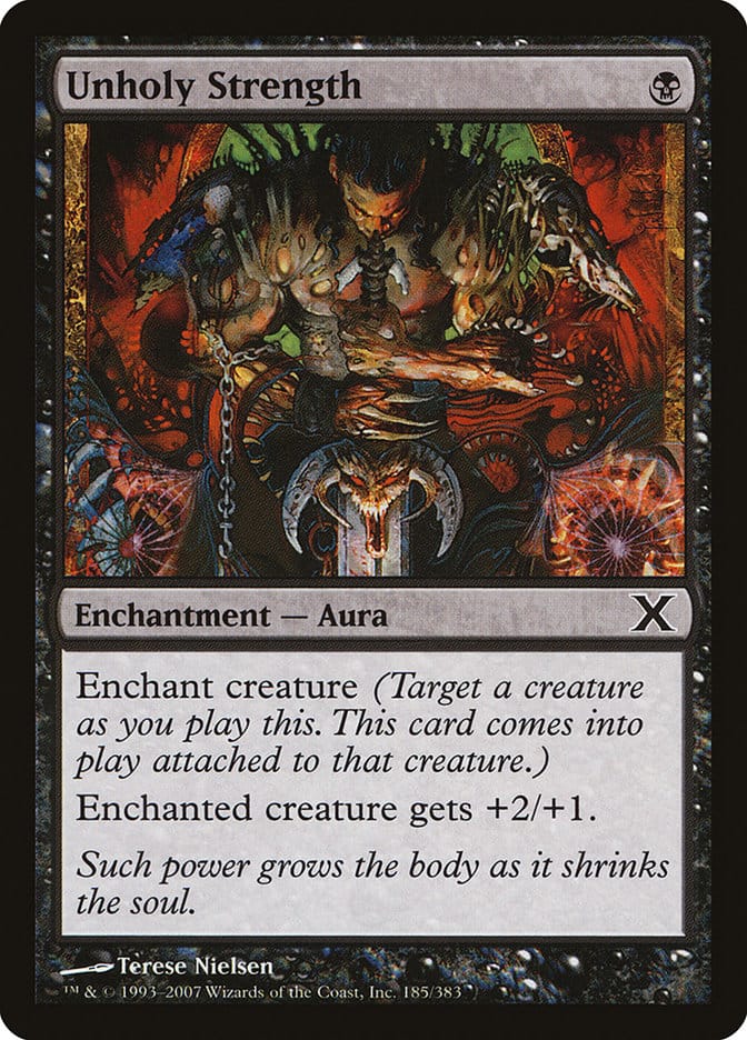 Unholy Strength [Tenth Edition] Magic: The Gathering