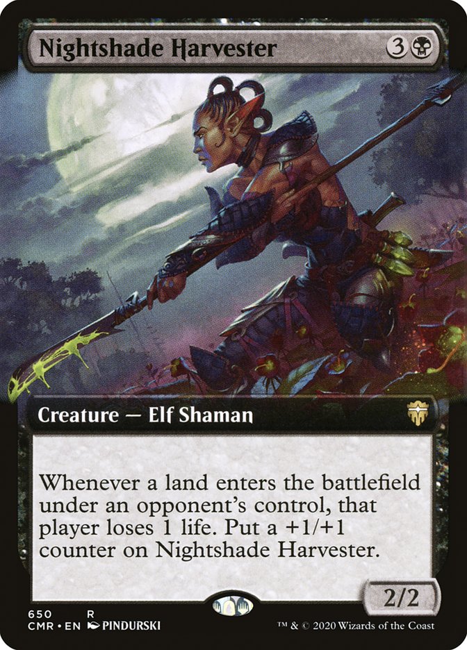 Nightshade Harvester (Extended Art) [Commander Legends] Magic: The Gathering