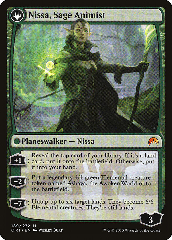 Nissa, Vastwood Seer // Nissa, Sage Animist [Magic Origins] Magic: The Gathering