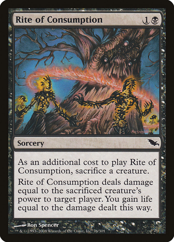 Rite of Consumption [Shadowmoor] Magic: The Gathering