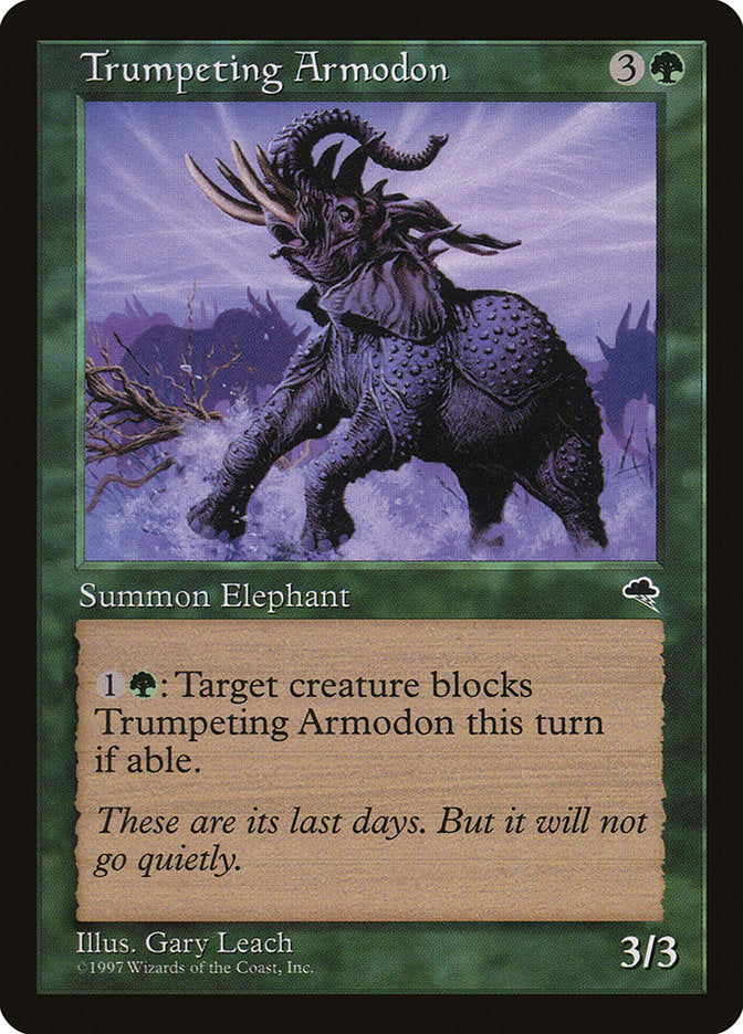Trumpeting Armodon [Tempest] Magic: The Gathering