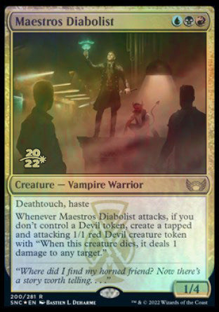 Maestros Diabolist [Streets of New Capenna Prerelease Promos] Magic: The Gathering