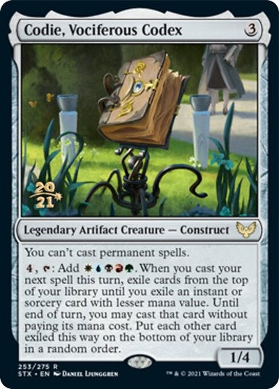 Codie, Vociferous Codex [Strixhaven: School of Mages Prerelease Promos] Magic: The Gathering