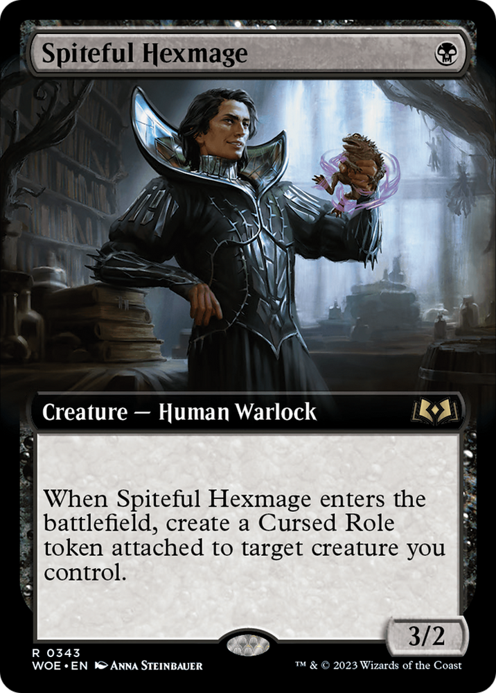 Spiteful Hexmage (Extended Art) [Wilds of Eldraine] Magic: The Gathering