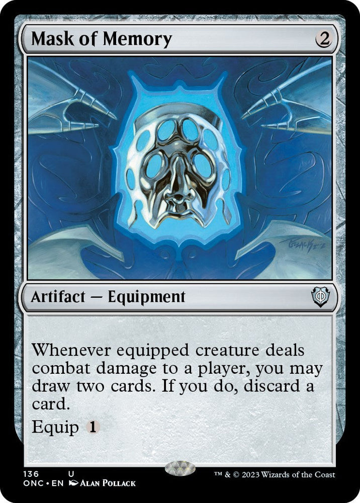Mask of Memory [Phyrexia: All Will Be One Commander] Magic: The Gathering