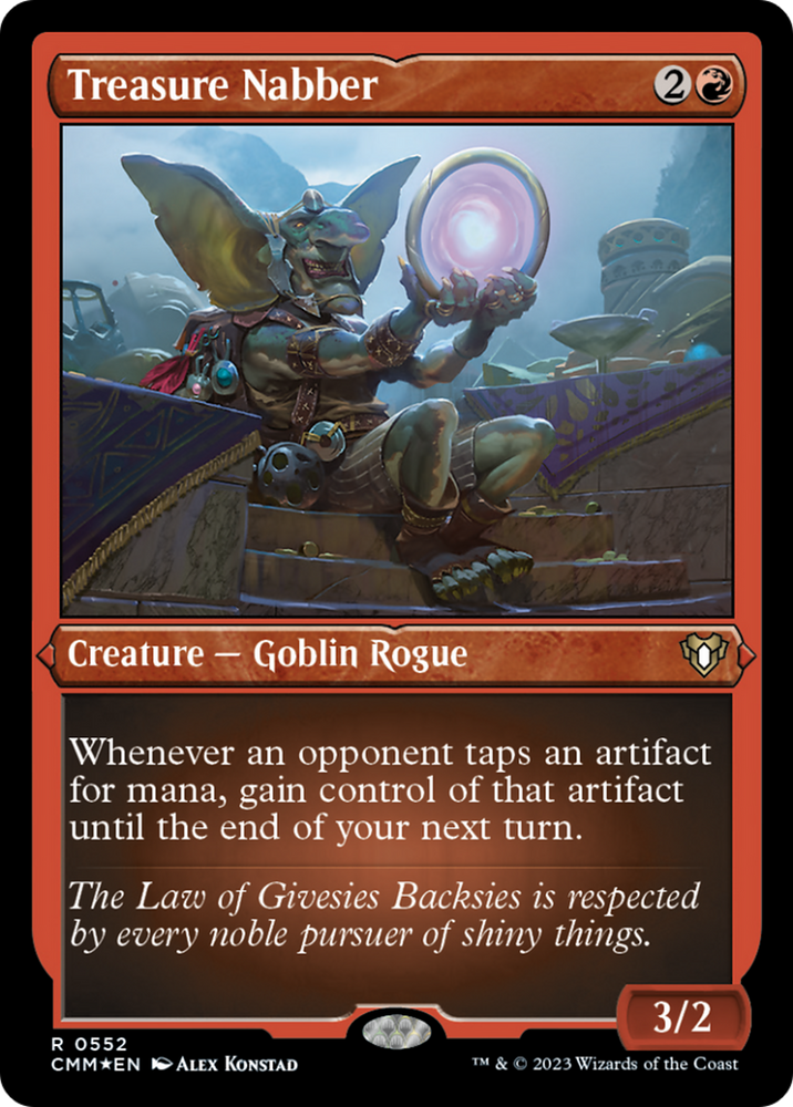 Treasure Nabber (Foil Etched) [Commander Masters] Magic: The Gathering