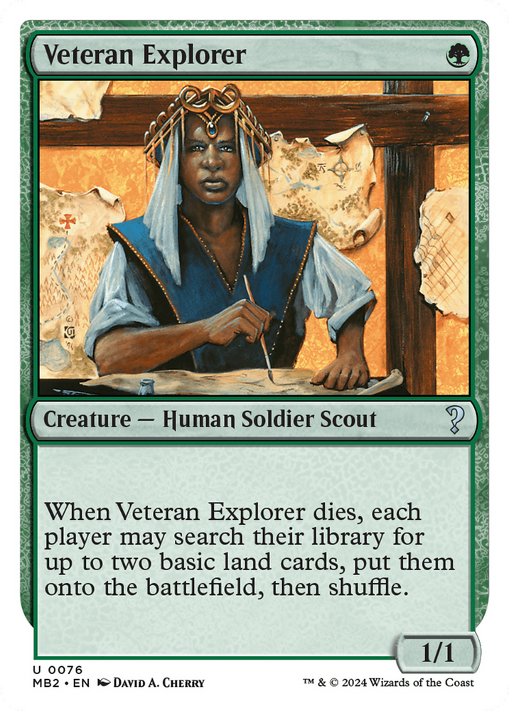 Veteran Explorer (White Border) [Mystery Booster 2] Magic: The Gathering