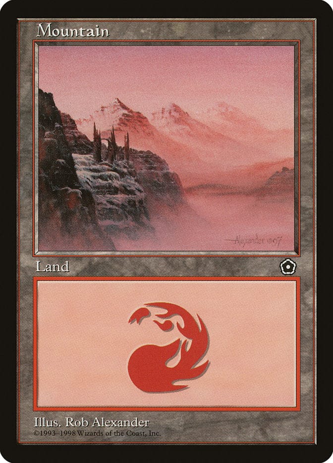 Mountain (Signature on Right) [Portal Second Age] Magic: The Gathering