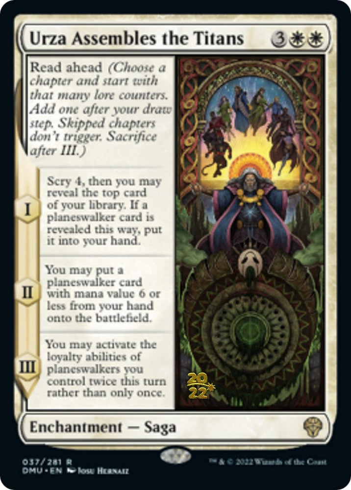 Urza Assembles the Titans [Dominaria United Prerelease Promos] Magic: The Gathering