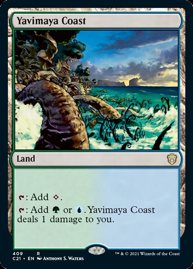 Yavimaya Coast [Commander 2021] Magic: The Gathering