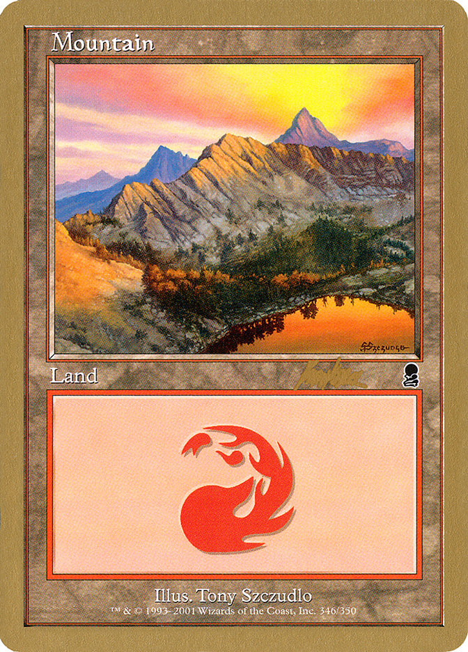 Mountain (bk346) (Brian Kibler) [World Championship Decks 2002] Magic: The Gathering