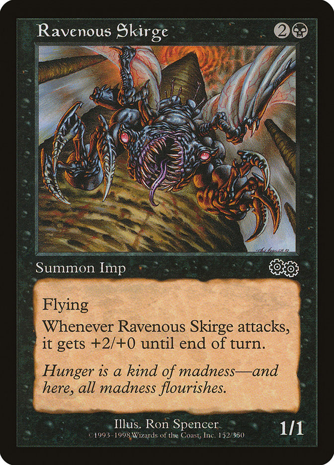 Ravenous Skirge [Urza's Saga] Magic: The Gathering