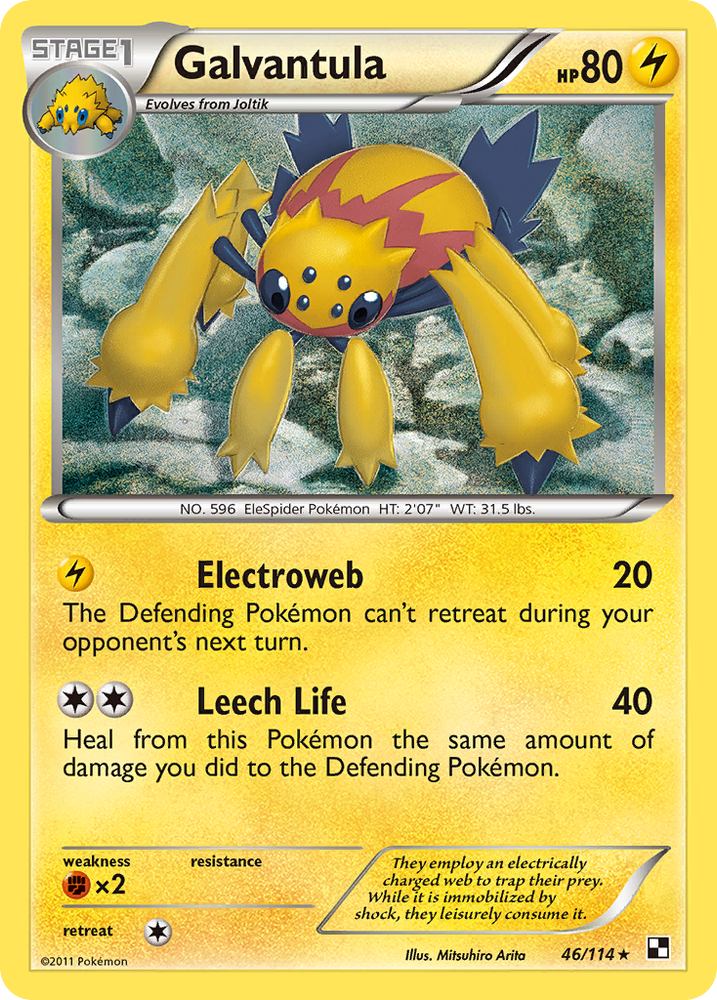 Galvantula (46/114) [Black & White: Base Set] Pokémon