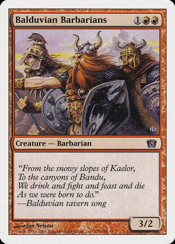 Balduvian Barbarians [Eighth Edition] Magic: The Gathering