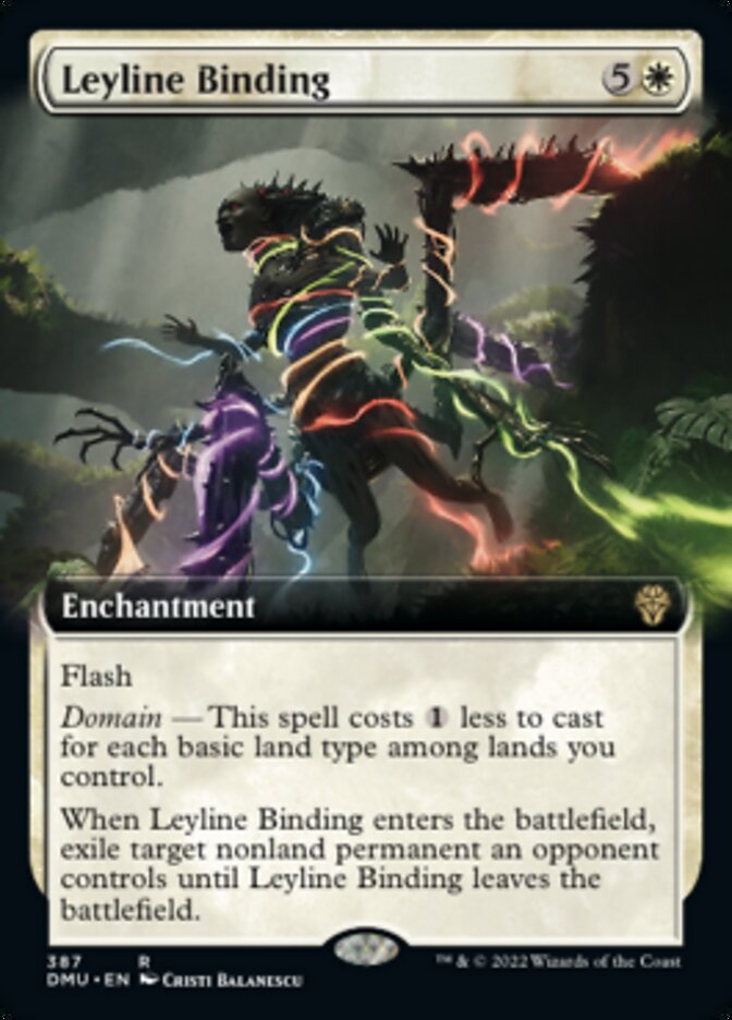 Leyline Binding (Extended Art) [Dominaria United] Magic: The Gathering