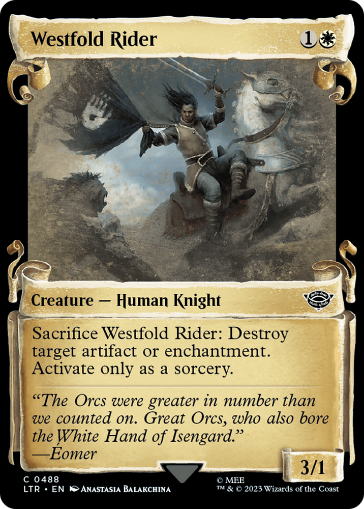 Westfold Rider [The Lord of the Rings: Tales of Middle-Earth Showcase Scrolls] Magic: The Gathering