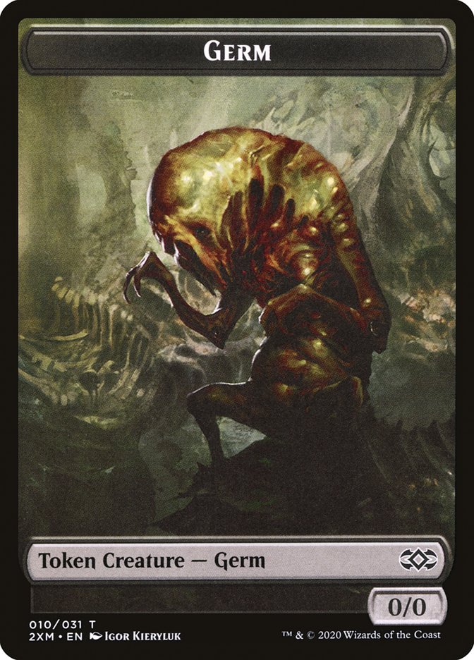 Ape // Germ Double-Sided Token [Double Masters Tokens] Magic: The Gathering