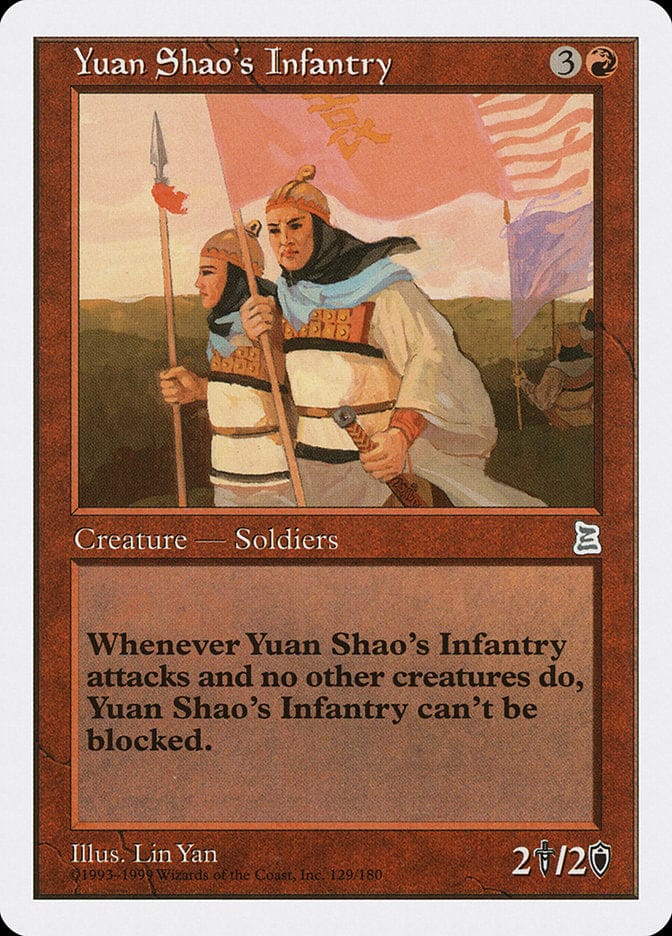 Yuan Shao's Infantry [Portal Three Kingdoms] Magic: The Gathering