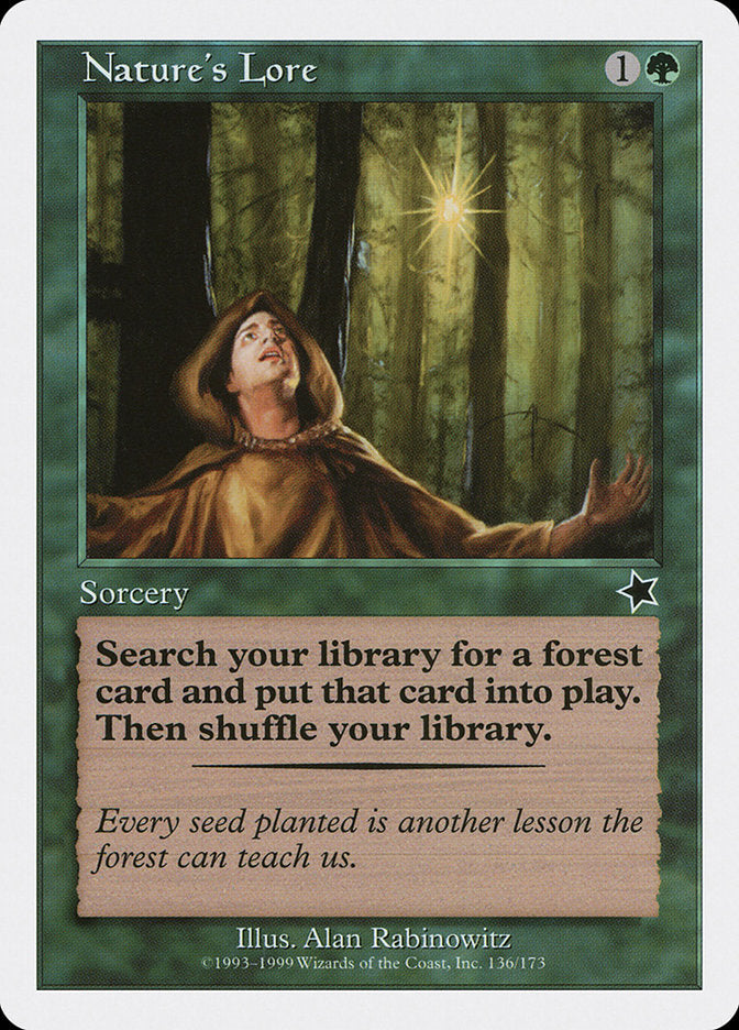 Nature's Lore [Starter 1999] Magic: The Gathering