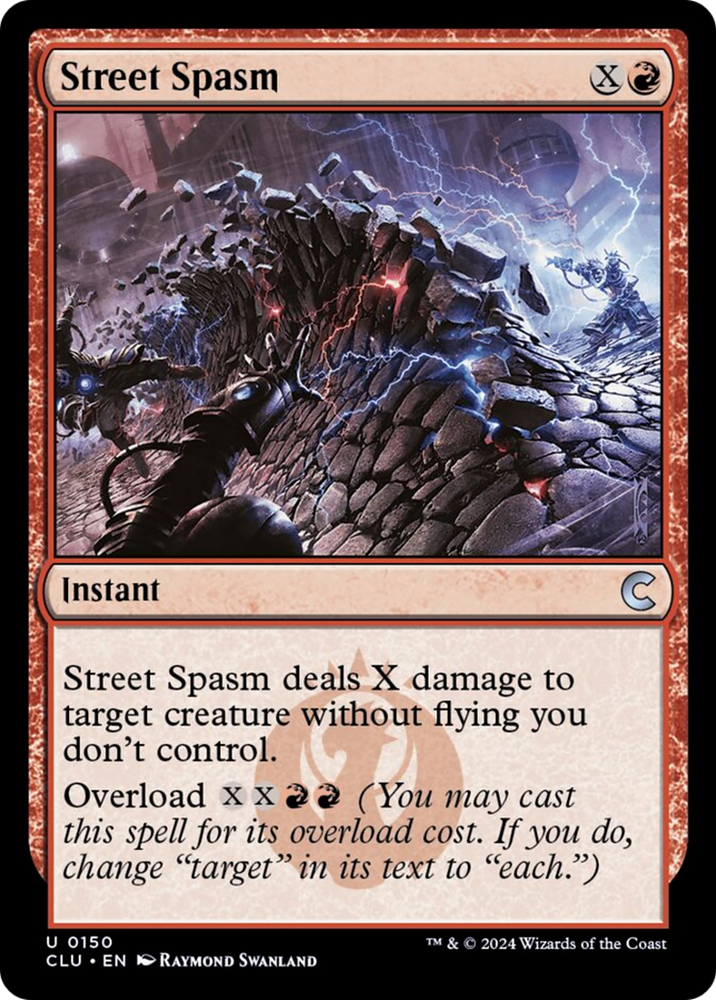 Street Spasm [Ravnica: Clue Edition] Magic: The Gathering