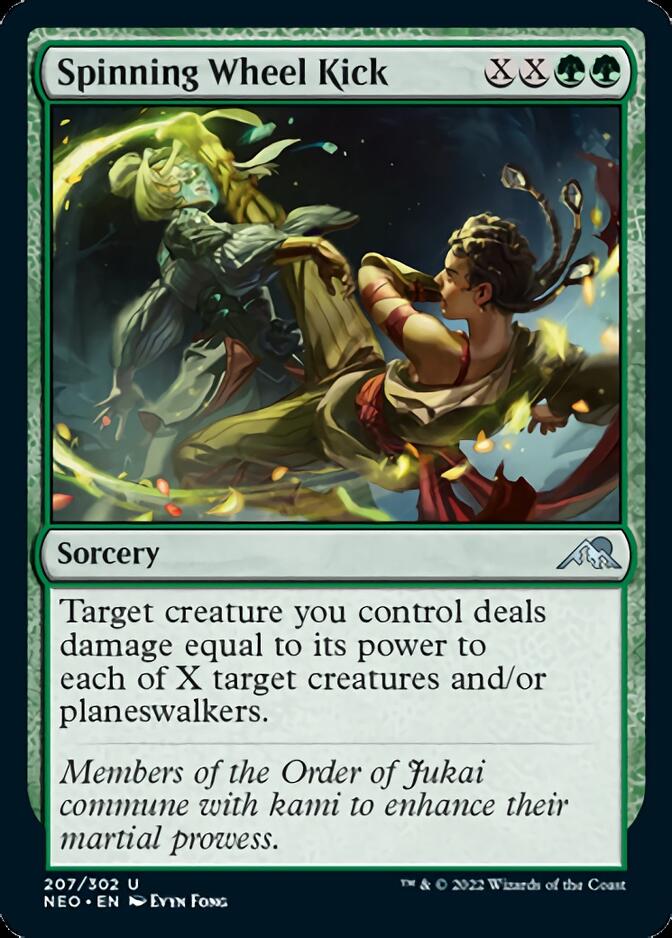 Spinning Wheel Kick [Kamigawa: Neon Dynasty] Magic: The Gathering