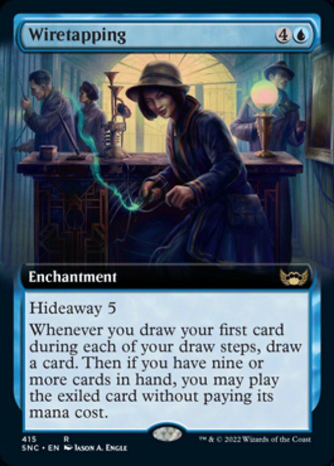 Wiretapping (Extended Art) [Streets of New Capenna] Magic: The Gathering