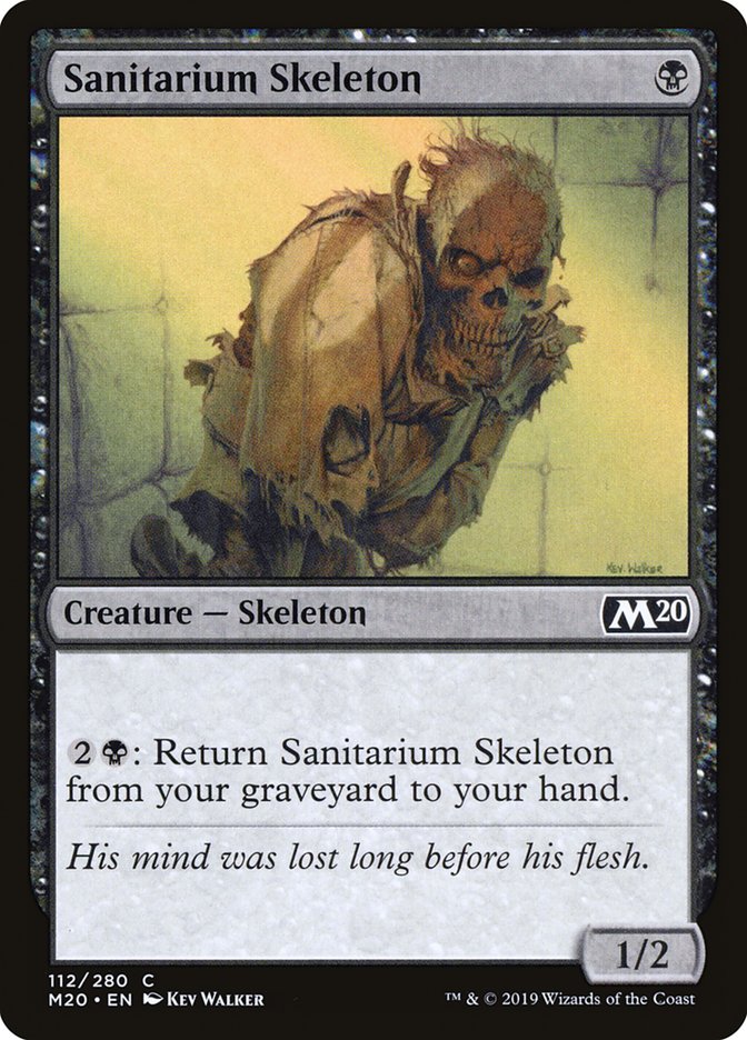 Sanitarium Skeleton [Core Set 2020] Magic: The Gathering