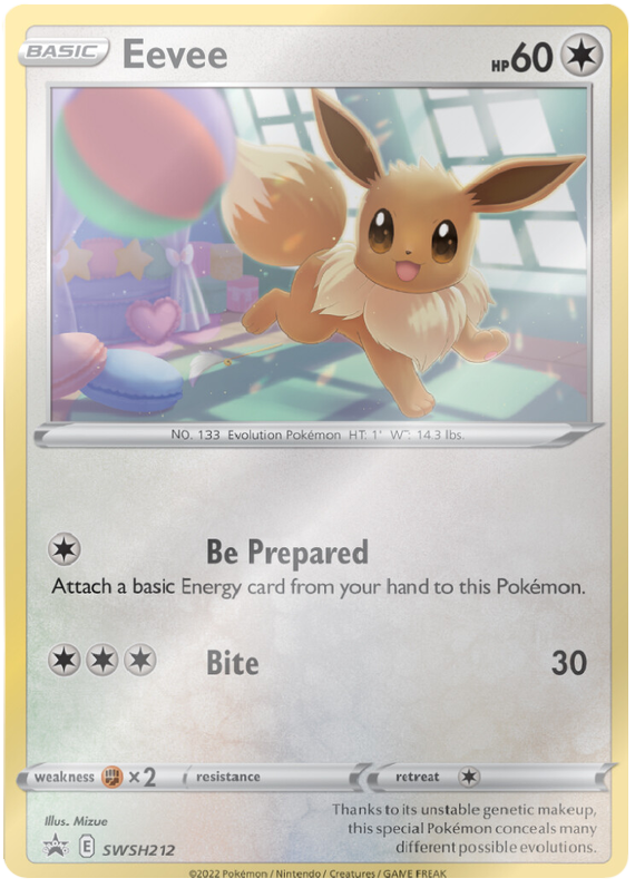 Eevee (SWSH212) [Sword & Shield: Black Star Promos] Pokémon