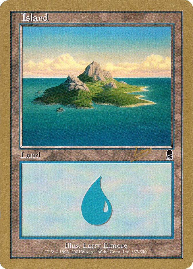 Island (rl337) (Raphael Levy) [World Championship Decks 2002] Magic: The Gathering