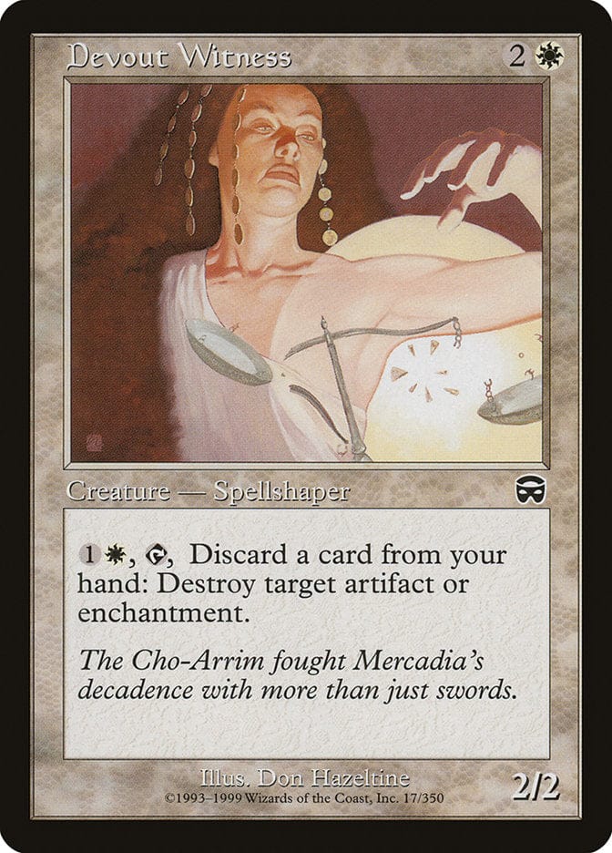 Devout Witness [Mercadian Masques] Magic: The Gathering