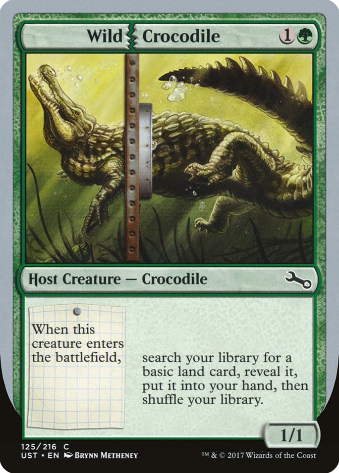 Wild Crocodile [Unstable] Magic: The Gathering