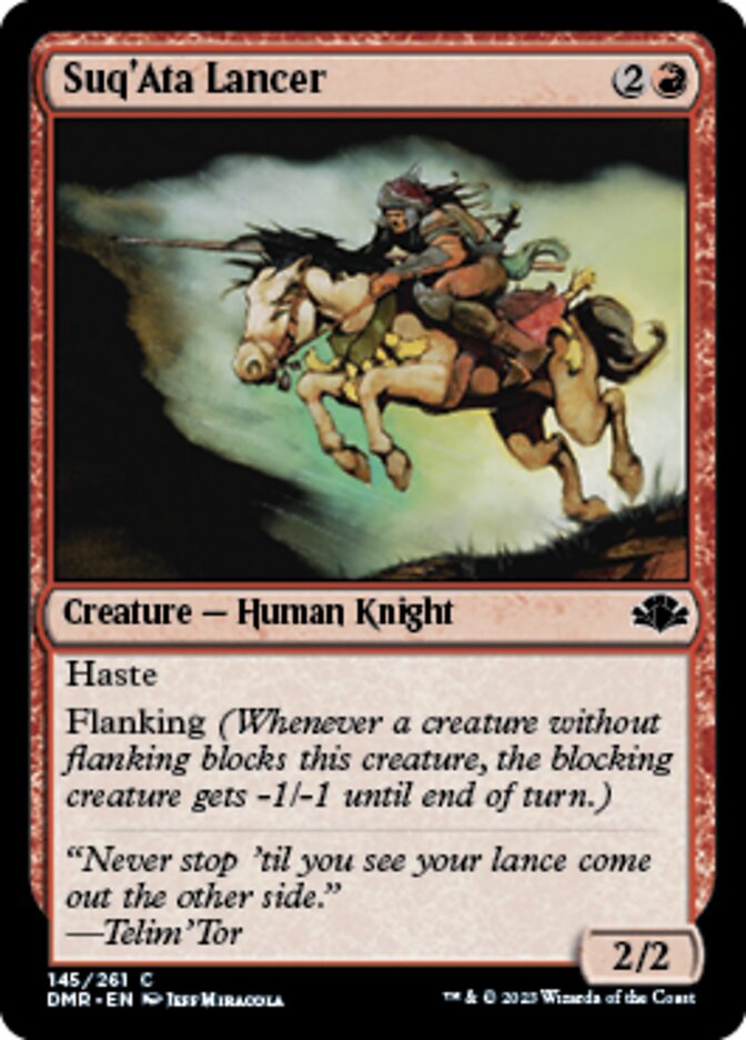 Suq'Ata Lancer [Dominaria Remastered] Magic: The Gathering