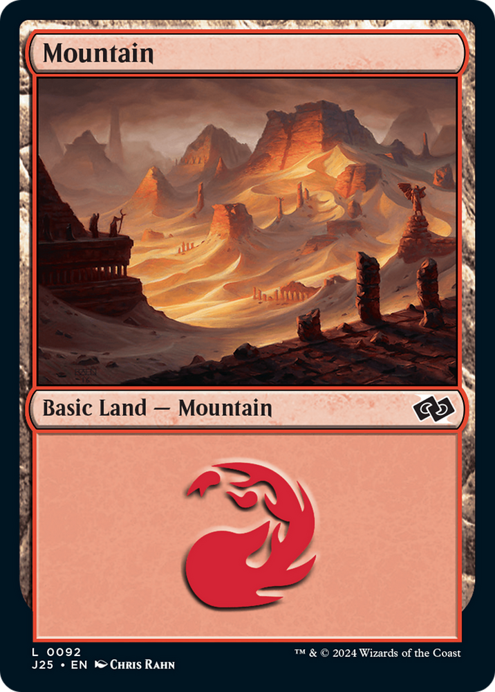 Mountain (92) [Foundations Jumpstart] Magic: The Gathering