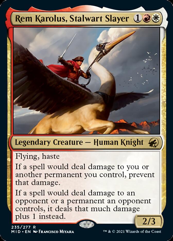 Rem Karolus, Stalwart Slayer [Innistrad: Midnight Hunt] Magic: The Gathering