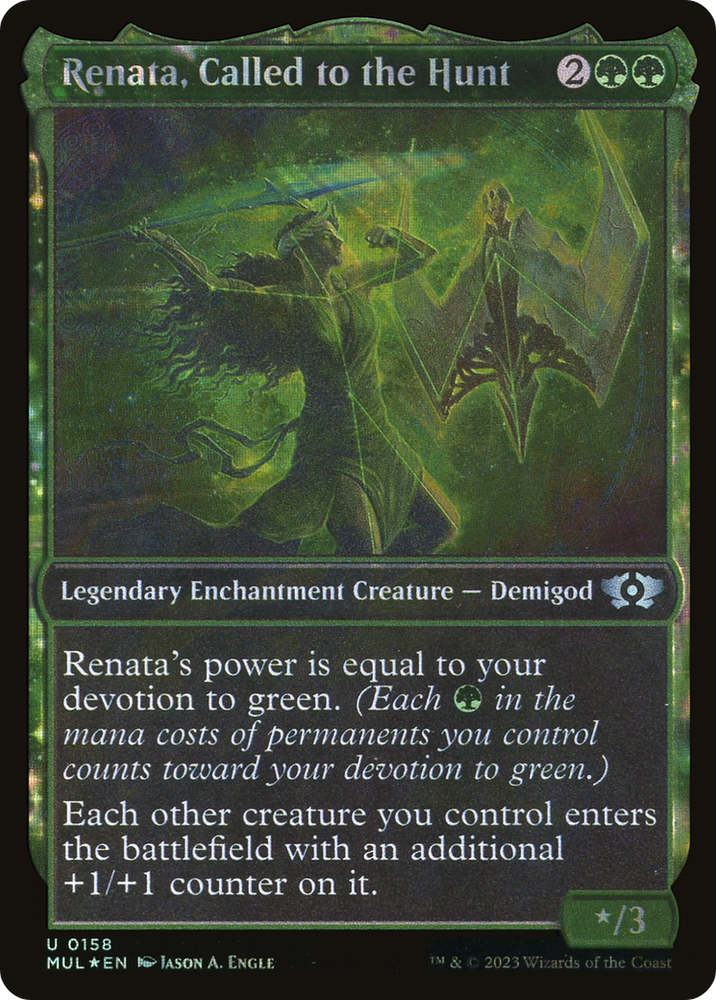 Renata, Called to the Hunt (Halo Foil) [Multiverse Legends] Magic: The Gathering