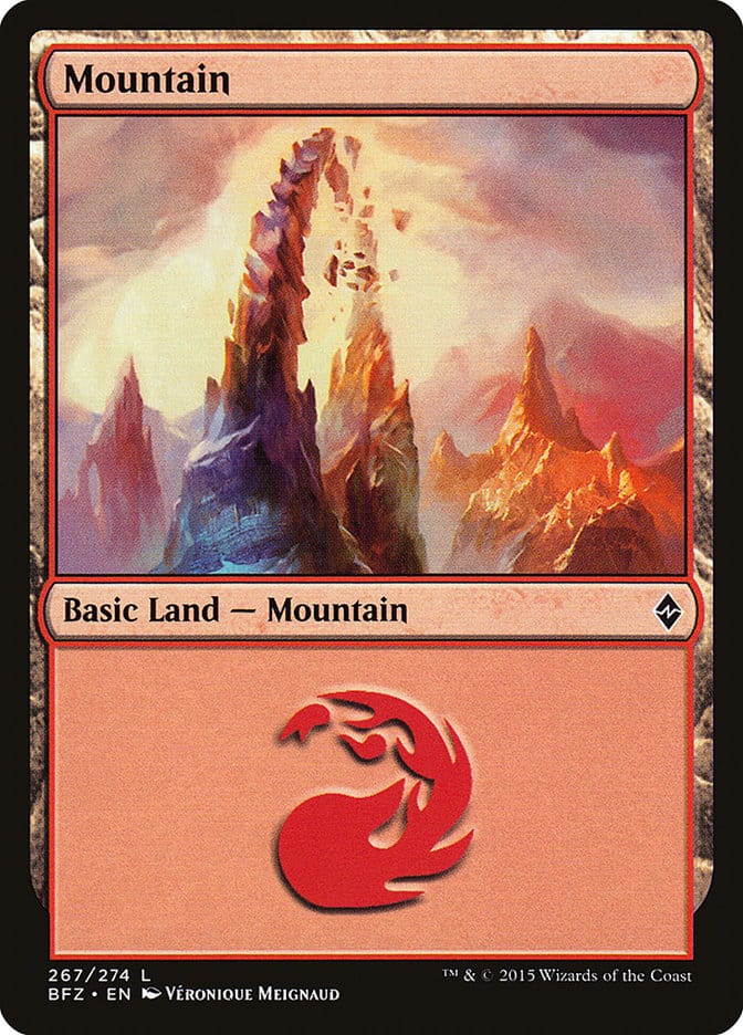 Mountain (267) [Battle for Zendikar] Magic: The Gathering