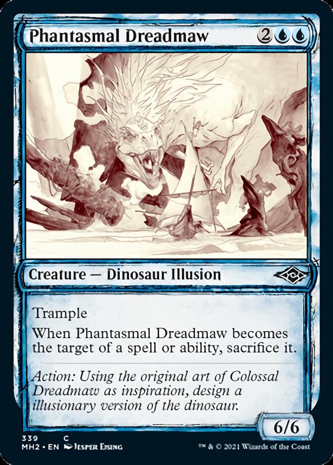 Phantasmal Dreadmaw (Sketch) [Modern Horizons 2] Magic: The Gathering
