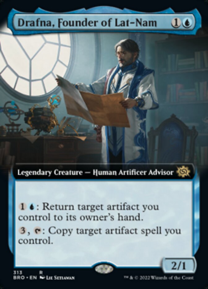 Drafna, Founder of Lat-Nam (Extended Art) [The Brothers' War] Magic: The Gathering
