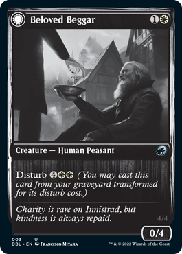 Beloved Beggar // Generous Soul [Innistrad: Double Feature] Magic: The Gathering