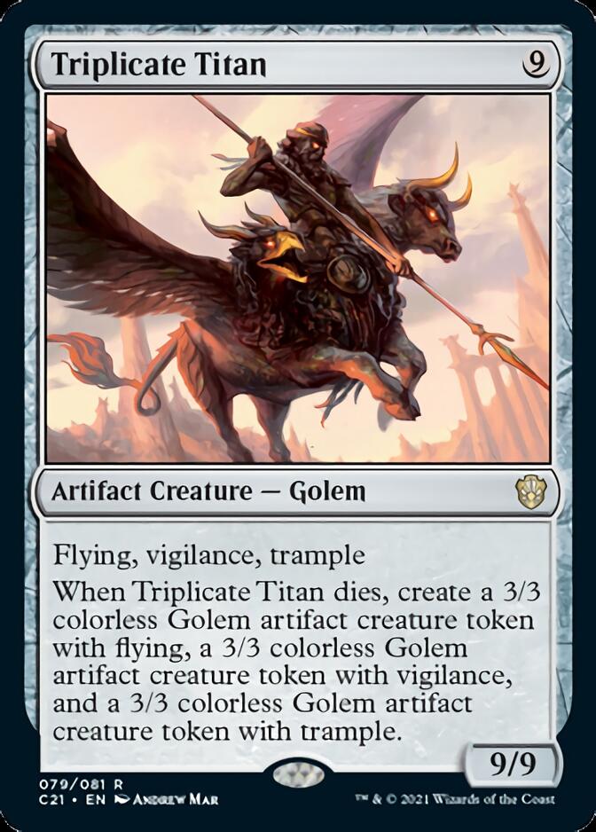Triplicate Titan [Commander 2021] Magic: The Gathering