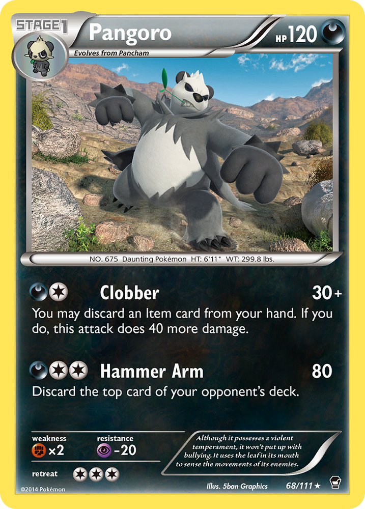 Pangoro (68/111) [XY: Furious Fists] Pokémon
