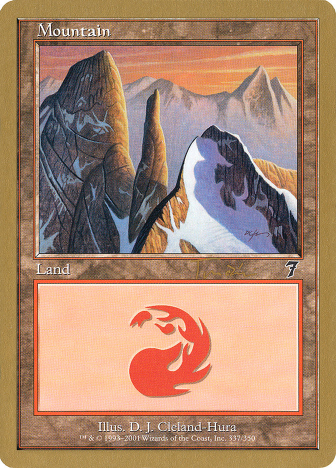 Mountain (jt337) (Jan Tomcani) [World Championship Decks 2001] Magic: The Gathering