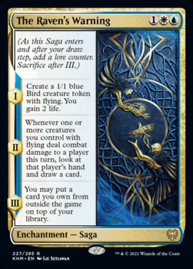The Raven's Warning [Kaldheim] Magic: The Gathering
