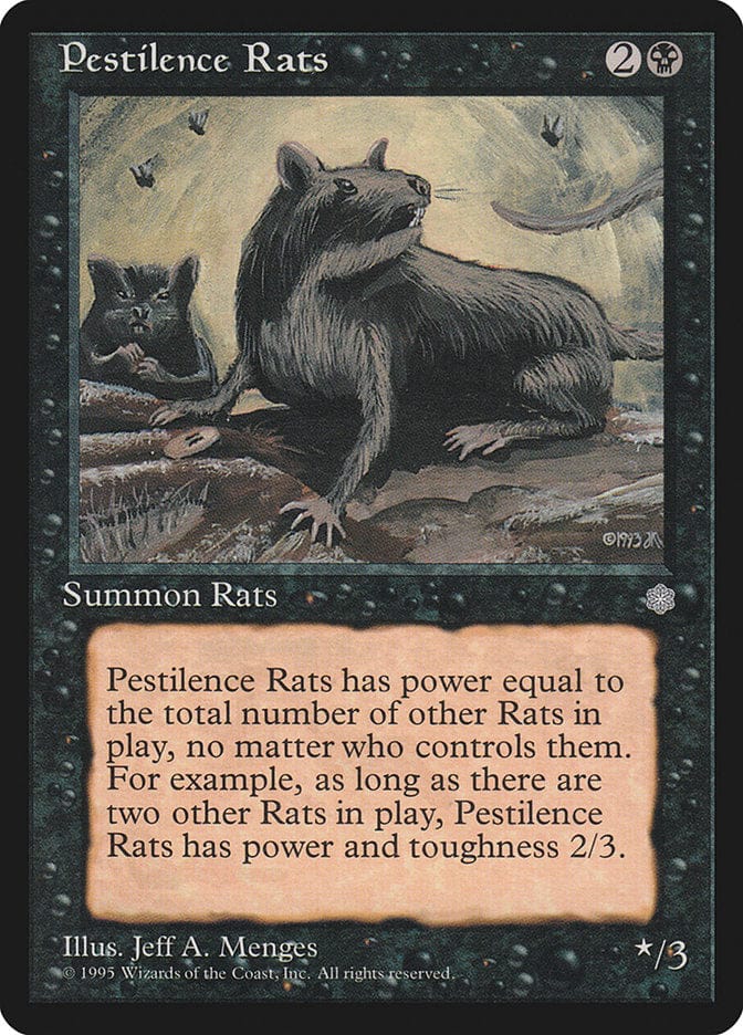 Pestilence Rats [Ice Age] Magic: The Gathering