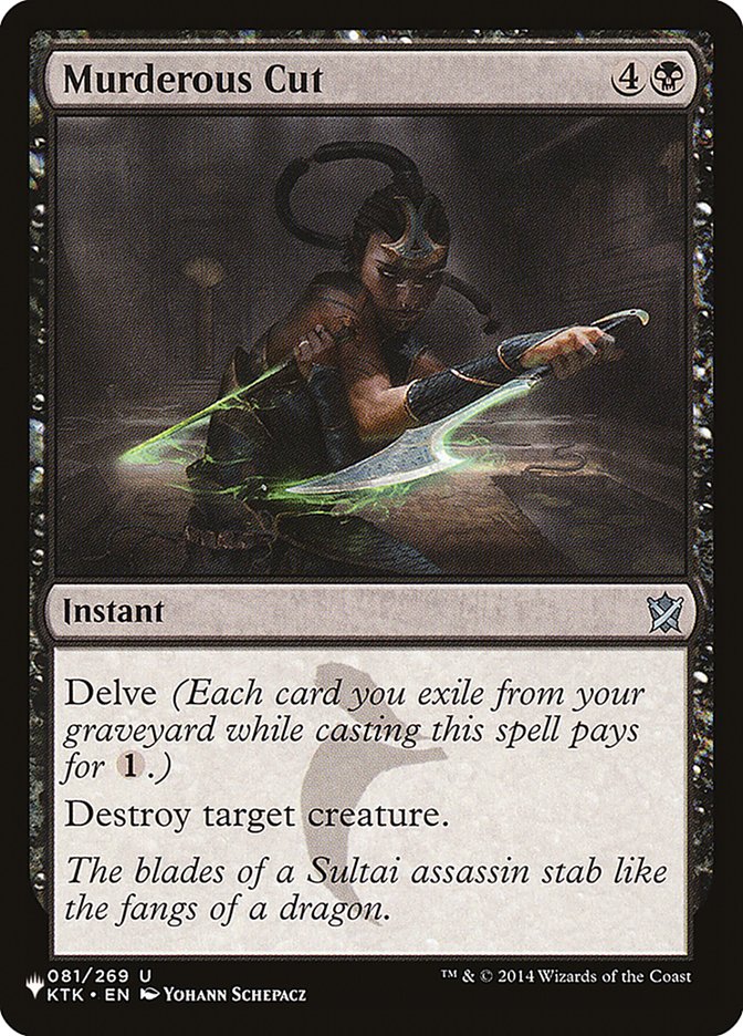 Murderous Cut [The List] Magic: The Gathering