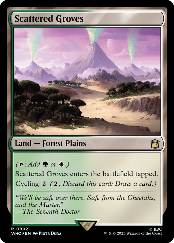 Scattered Groves (Surge Foil) [Doctor Who] Magic: The Gathering
