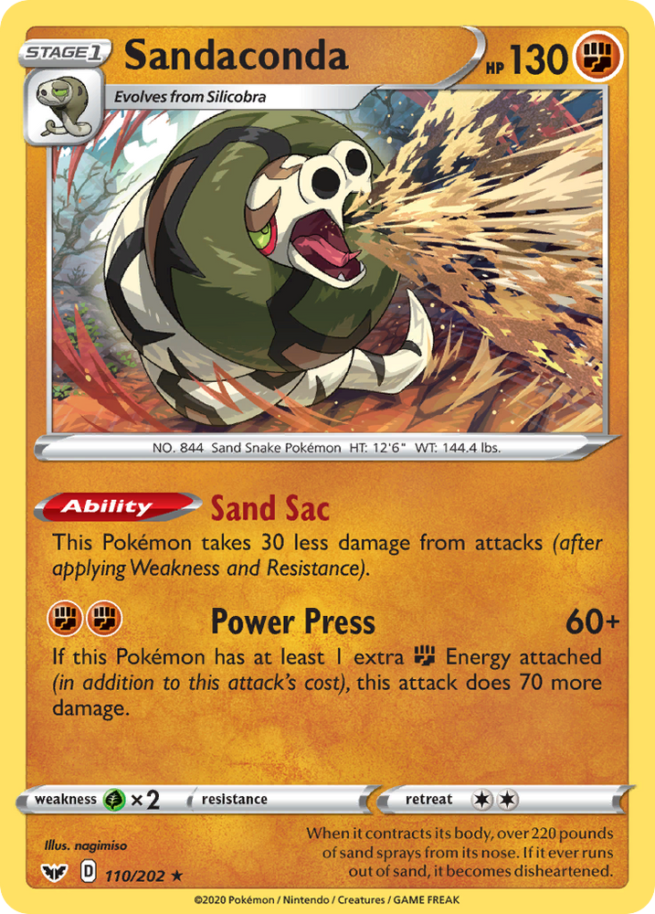 Sandaconda (110/202) [Sword & Shield: Base Set] Pokémon