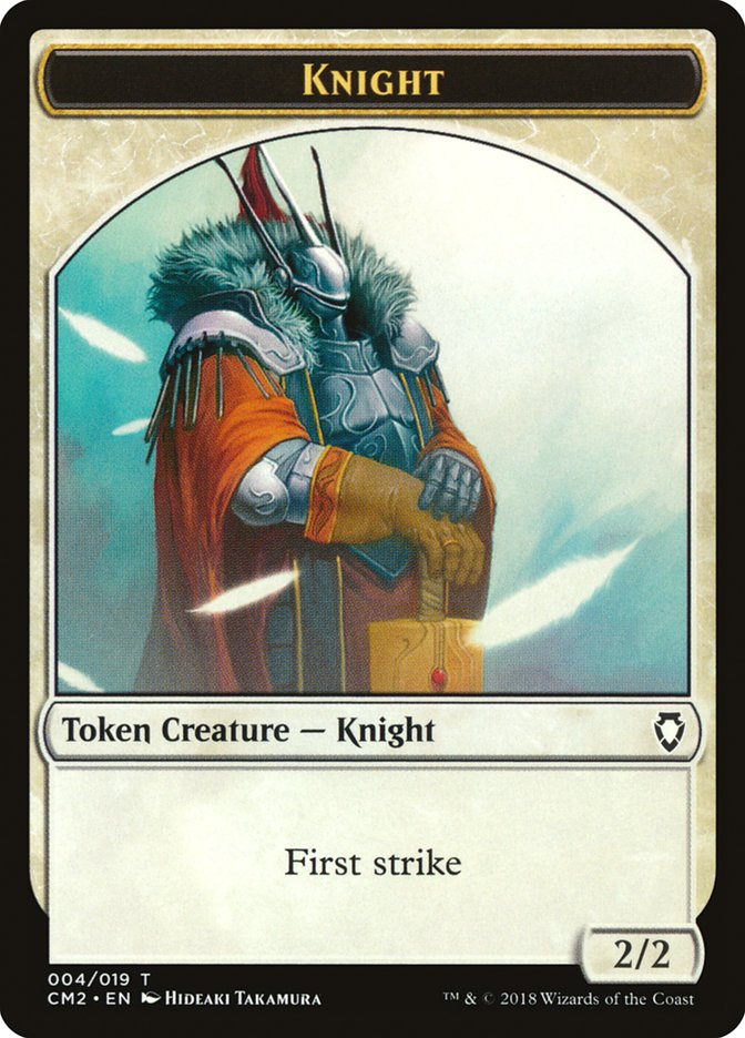 Knight Token [Commander Anthology Volume II Tokens] Magic: The Gathering