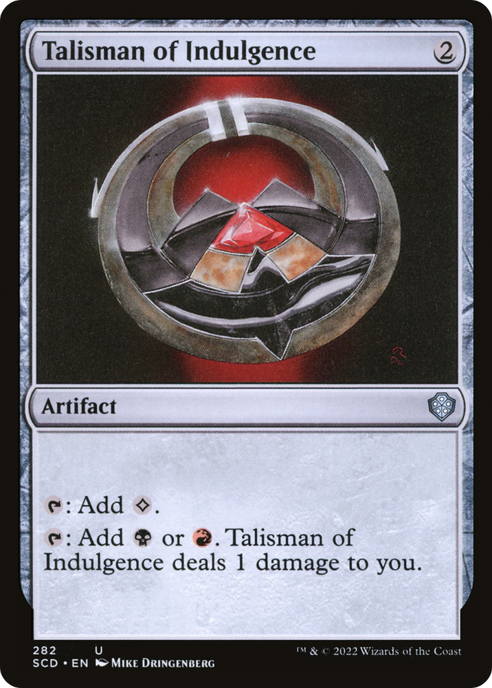 Talisman of Indulgence [Starter Commander Decks] Magic: The Gathering