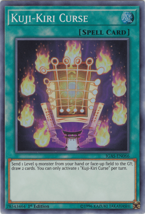Kuji-Kiri Curse [IGAS-EN066] Super Rare - Yugioh Cards For Your TCG Needs!
